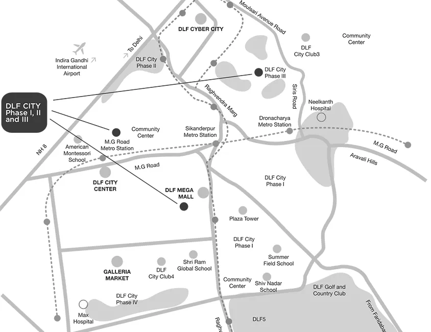 DLF Imperial Residences Location Advantages